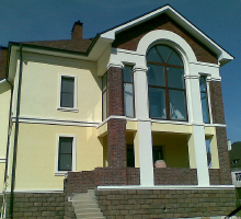 Реконструкция дома - Фасады из декоративной штукатурки